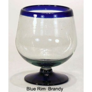 BGX Brandy Cup Blue Rim      2.5″ x 4″